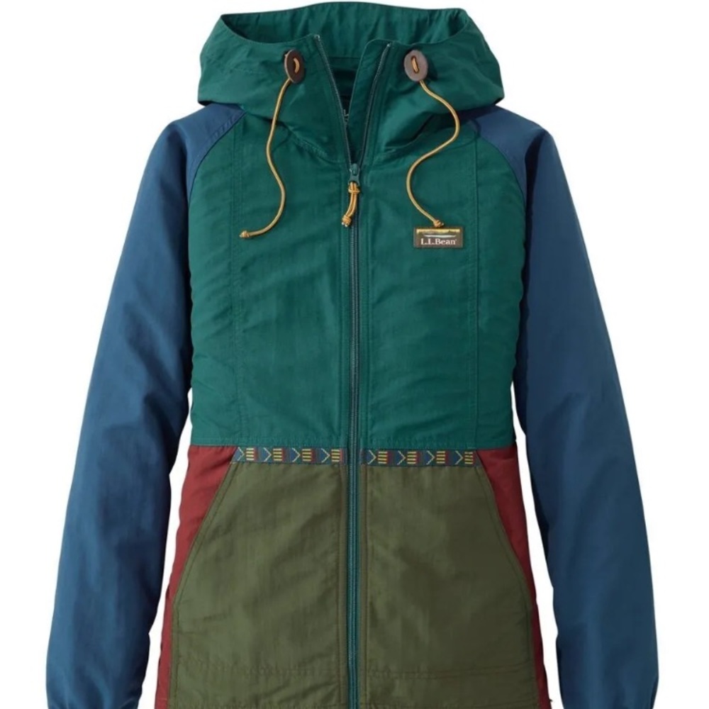 LL bean mountain jacket multicolor M petite